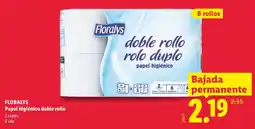 Lidl Floralys papel higiénico doble rollo oferta