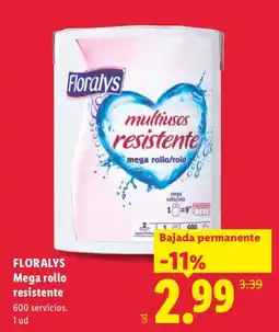 Lidl Floralys mega rollo/rolo resistente oferta