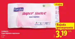 Lidl Floralys papel higiénico supersuave oferta