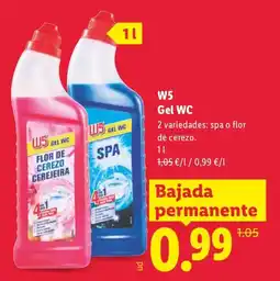 Lidl W5 Gel WC oferta