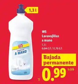 Lidl W5 lavavajillas a mano oferta