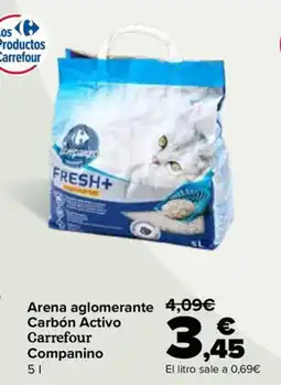 Carrefour Carrefour Companino arena aglomerante carbón activo oferta