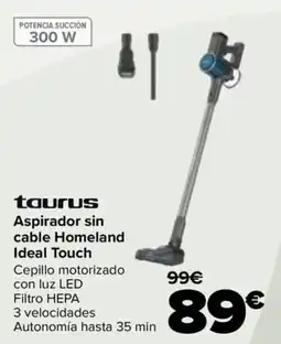 Carrefour taurus aspirador sin cable homeland ideal touch oferta