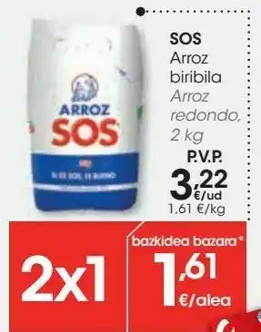 Eroski Soso arroz redondo oferta