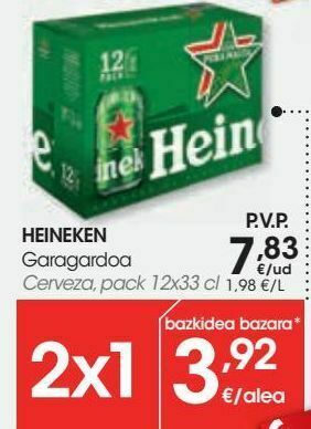 Eroski Heineken cerveza oferta