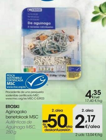 Eroski Eroski auténticas de aguinaga msc oferta