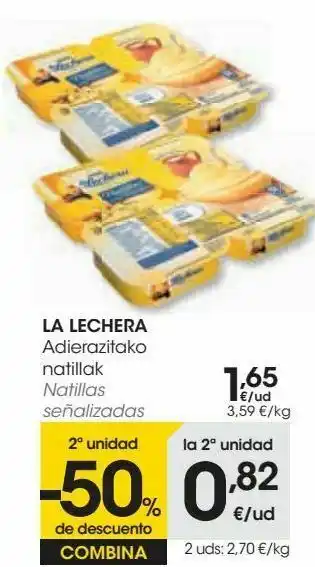Eroski La lechera natillas oferta