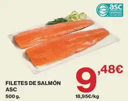 Hipercor asc filetes de salmón oferta