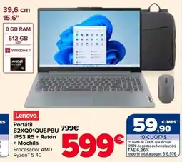 Carrefour Lenovo Portátil 82XQ01QUSPBU oferta