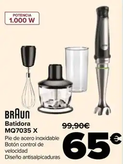 Carrefour Braun batidora mq7035 x oferta