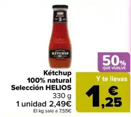 Carrefour Ketchup 100% natural Selección HELIOS oferta