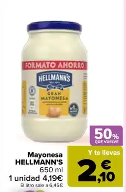 Carrefour Mayonesa Hellmann's oferta