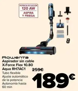 Carrefour Rowenta Aspirador sin cable X-Force Flex 10.80 Aqua RH7AC1 oferta