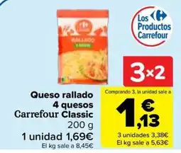 Carrefour Carrefour Classic Queso rallado oferta