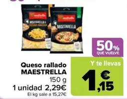 Carrefour Maestrella queso rallado oferta