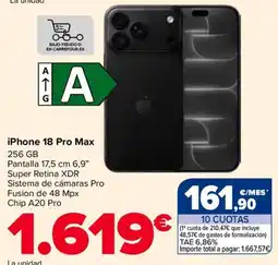 Carrefour iPhone 18 Pro Max oferta