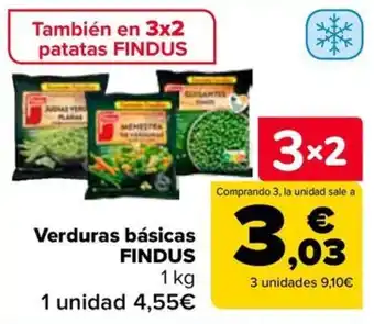 Verduras básicas FINDUS