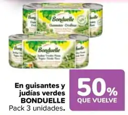 Carrefour Bonduelle guisantes y judías verdes oferta