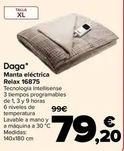 Carrefour Daga manta eléctrica relax 16875 oferta