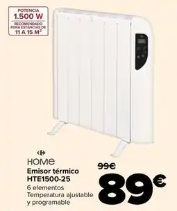 Carrefour Home emisor térmico hte1500-25 oferta