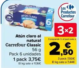 Carrefour Carrefour Classic Atún claro al natural oferta