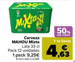 Carrefour Mahou mixta oferta