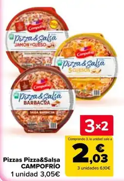 Carrefour Pizzas Pizza&Salsa CAMPOFRÍO oferta