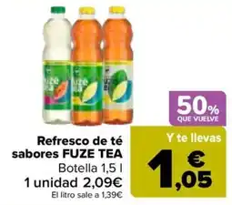 Carrefour Fuze Tea refresco de té oferta