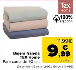 Carrefour Tex Home bajera franela oferta