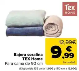Carrefour Tex Home bajera coralina oferta