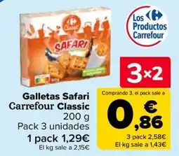 Carrefour Galletas Safari Carrefour Classic oferta