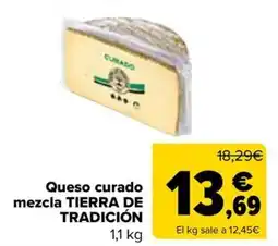 Carrefour Tierra de Tradición queso curado mezcla oferta