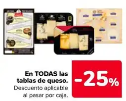 Carrefour tablas de queso oferta
