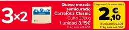 Carrefour Carrefour Classic Queso mezcla semicurado oferta