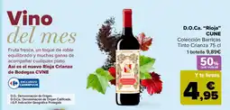 Carrefour Cune rioja crianza oferta