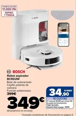 Carrefour Bosch robot aspirador bcrd2w oferta