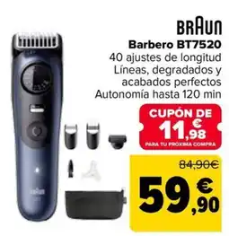 Carrefour Braun Barbero BT7520 oferta