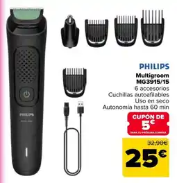 Carrefour Philips multigroom mg3915/15 oferta