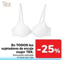 Carrefour Tex sujetadores de encaje mujer oferta