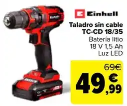 Carrefour Einhell Taladro sin cable TC-CD 18/35 oferta
