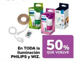 Carrefour Philips y Wiz iluminación oferta