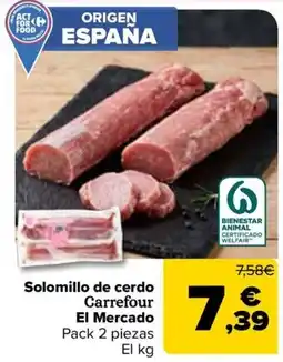 Carrefour Carrefour solomillo de cerdo oferta