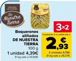 Carrefour De Nuestra Tierra boquerones aliñados oferta