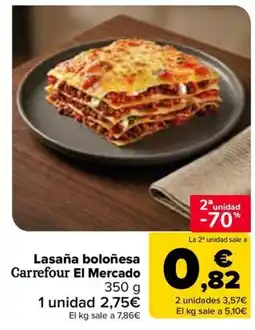 Carrefour Carrefour El Mercado lasaña boloñesa oferta