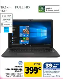 Carrefour hp portátil reacondicionado 250 g7 oferta