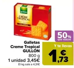 Carrefour Galletas Creme Tropical Gullón oferta