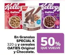 Carrefour Kellogg's Special K Oaties Original y Chocolate oferta