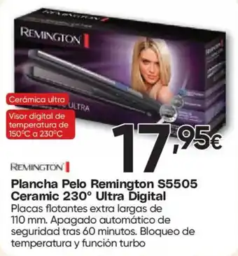 Remington Plancha Pelo S5505 Ceramic 230° Ultra Digital