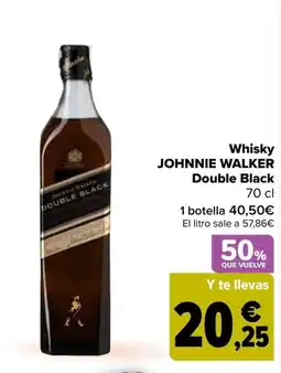 Carrefour Johnnie Walker Double Black oferta