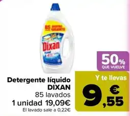 Carrefour Dixan detergente líquido oferta
